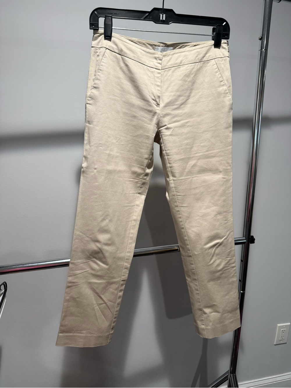 New York & Company Beige Chinos - Straight Fit